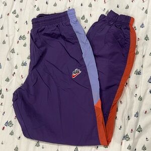 Nike Purple and Orange Joggers
